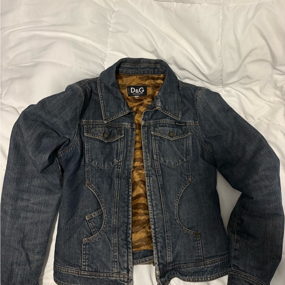 D&G Women's Blue Jean Jacket